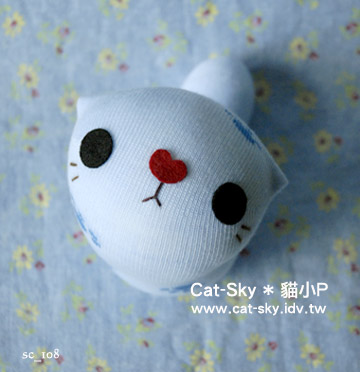 lovelycat呆呆貓-粉藍-小腳印-Y