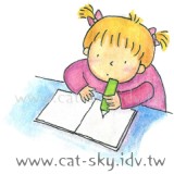 小P畫的可愛的小女生插圖